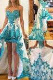 Vestido de Fiesta de Corte-A en Encaje de Escote Corazón