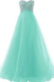 Robe demoiselle d'honneur pailleté de tour de ceinture empire ligne a en tulle de col en cœur