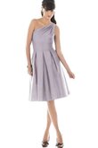 Robe demoiselle d'honneur simple courte fermeutre eclair ligne a