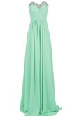 Robe demoiselle d'honneur cordon de col en cœur manche nulle ligne a avec chiffon