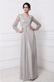 Robe de bal longue naturel jusqu'au sol avec chiffon fermeutre eclair