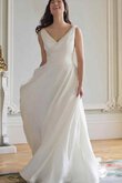 Abito da Sposa A-Line A Terra stravagante tradizionale in Chiffon medievale