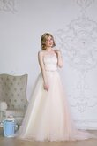 Abito da Sposa Cuore Naturale A-Line A Terra Semplice Allacciato