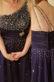 A Linie XXL Ein Schulterfreies Reißverschluss Normale Taille Ballkleid