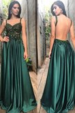 Fantastisch Normale Taille Bodenlanges Ballkleid mit Applike mit Offenen Rücken