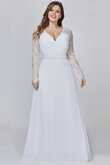 Abito da sposa in pizzo oversize a-line splendente pomposo originale