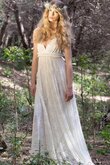 Robe de mariée décontracté simple de mode de bal avec sans manches jusqu'au sol