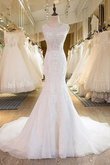 Abito da Sposa Senza Maniche Elegante Naturale Moda in Tulle