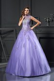 Abito Quinceanera Ball Gown Lunghi Allacciato Lupetto A Terra