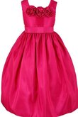 Ärmellos A-Line Empire Taille bodenlanges Blumenmädchenkleid mit Reißverschluss
