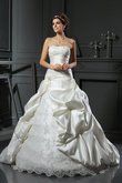 Duchesse-Linie Herz-Ausschnitt Anständiges Extravagantes Brautkleid mit Gericht Schleppe