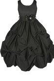 Robe de cortège enfant de lotus encolure ronde avec sans manches avec fleurs