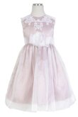 Abito da Cerimonia Bambini con Applique con Piega in Taffeta al ginocchio Cappellino A-Line
