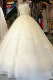 Halle Einzigartig Tüll Luxus Brautkleid mit Schlüsselloch Rücken