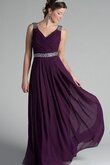 Robe demoiselle d'honneur simple plissé manche nulle ruché entrecroisé