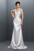 Robe de bal impressioé longue naturel avec sans manches avec perle