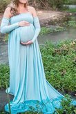 A-Line Gericht Schleppe trägerlos plissiertes schlichtes Brautjungfernkleid