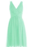 Robe demoiselle d'honneur plissage avec chiffon fermeutre eclair avec sans manches ruché