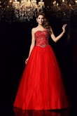 Satin Ärmelloses Anständiges Formelles Quinceanera Kleid mit Herz-Ausschnitt