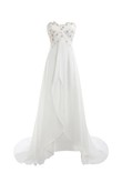 Robe de mariée naturel elégant manche nulle branle satin tissé extensible