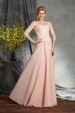 Chiffon Reißverschluss Normale Taille Bodenlanges Anständiges Brautmutterkleid