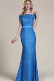 Robe de bal naturel avec zip avec manche courte maillot epaule nue