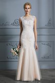 Robe de mariée avec broderie de traîne courte avant-gardiste longue solennelle