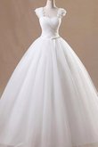 Abito da sposa con increspature corpetto pieghe speciale con festone retro allacciato