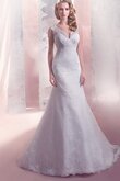 Abito da Sposa in Pizzo in pizzo Sirena Vintage Lungo Coda A Strascico Corto