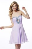 Abito Homecoming A-Line in Chiffon Principessa Cuore Cerniera