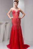 Vestido de Noche de Corte Recto de Abalorio de Escote Corazón de Hasta el suelo