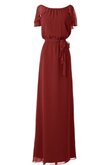 A linie Chiffon Elegantes Brautjungfernkleid mit Schleife mit Gürtel