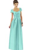 Robe demoiselle d'honneur avec sans manches col en forme de cœur