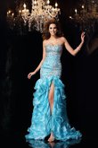 Glamouroso&Dramatico Vestido de Fiesta de Corte Sirena en Organza de Largo