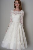 Robe de mariée intemporel plissage facile de col bateau textile en tulle