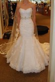 Robe de mariée adorable ceinture en étoffe en salle de sirène solennel