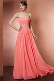 Prinzessin A Linie Reißverschluss Ballkleid mit Drapierung aus Chiffon