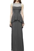 Robe demoiselle d'honneur collant avec chiffon avec sans manches