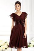 A Linie Prinzessin Reißverschluss Empire Taille Kurzes Brautmutterkleid