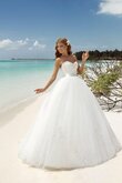 Strand Duchesse-Linie Herz-Ausschnitt normale Taille langes bodenlanges Brautkleid