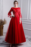 Robe de mariée excellent avec perle ligne a avec décoration dentelle mode