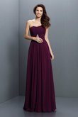 Chiffon Prinzessin Empire Taille A Linie Reißverschluss Brautjungfernkleid