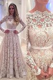 A-Linie Normale Taille Prinzessin Extravagantes Brautkleid mit Bordüre