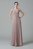 Robe demoiselle d'honneur longue jusqu'au sol de princesse avec chiffon ruché