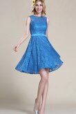 Abito Homecoming favola con Increspato in Pizzo Semplice Moderno due Pezzi
