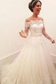 Dom Prinzessin Fantastisch Romantisches Brautkleid mit Langen Ärmeln