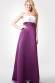 Chiffon gerüschtes stilvolles langes Brautjungfernkleid mit Schleife mit Gürtel