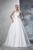 Abito da Sposa Vintage Senza Maniche Lungo Stravagante Coda A Strascico Cappella