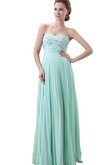Robe demoiselle d'honneur naturel avec zip de col en cœur ligne a longueur au ras du sol