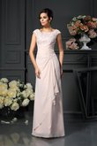 Prinzessin A-Linie Chiffon Sittsames Brautmutterkleid mit Bordüre